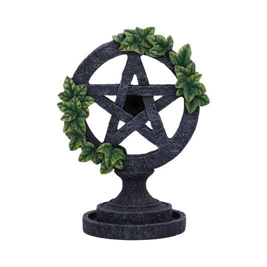 Aged Pentagram Backflow Incense Burner 19cm