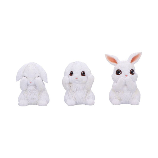 Three Wise Bunnies 9cm