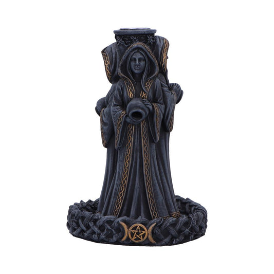 Triple Moon Goddess Backflow Incense Burner 15.5cm